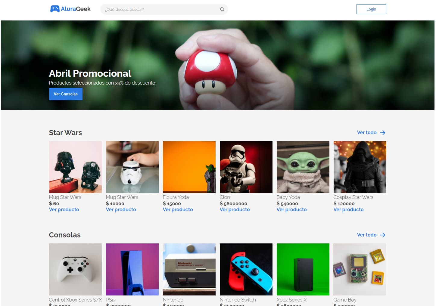 eCommerce - AluraGeek